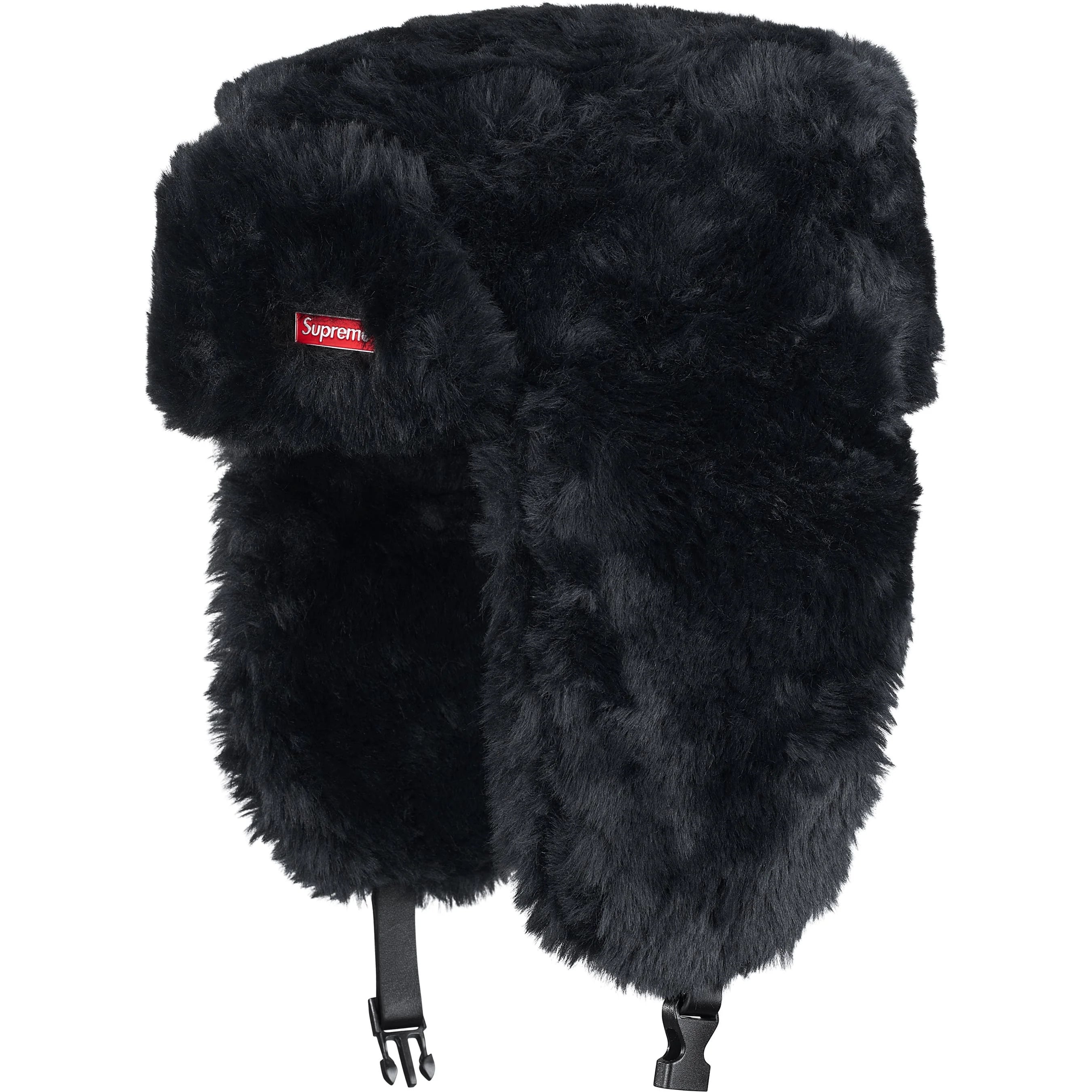 帽子 M/L supreme Ushanka Hat Black 25FW Supreme Ushanka Hat (FW25) - $110