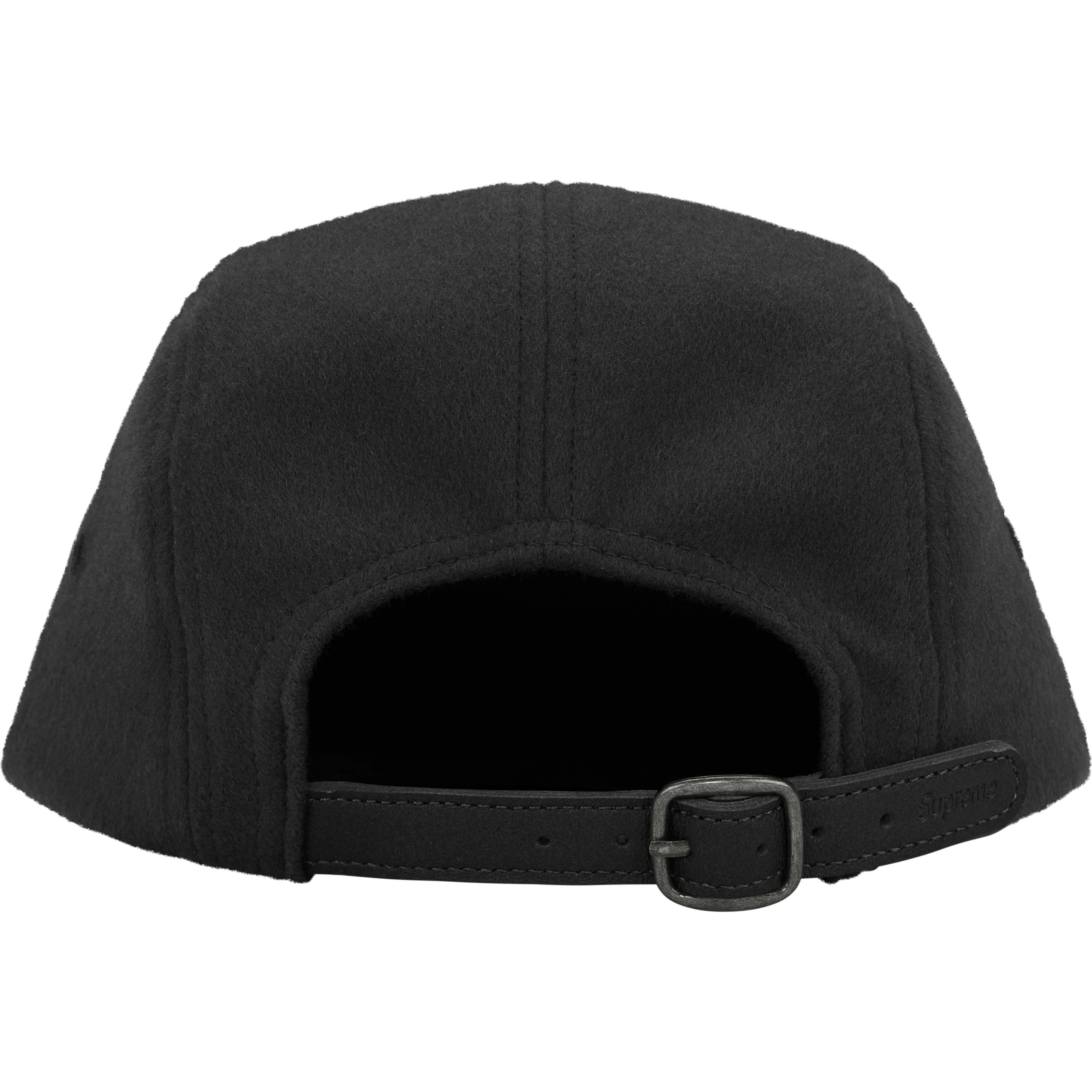Supreme Wool Camp Cap (FW25) - Black - $58