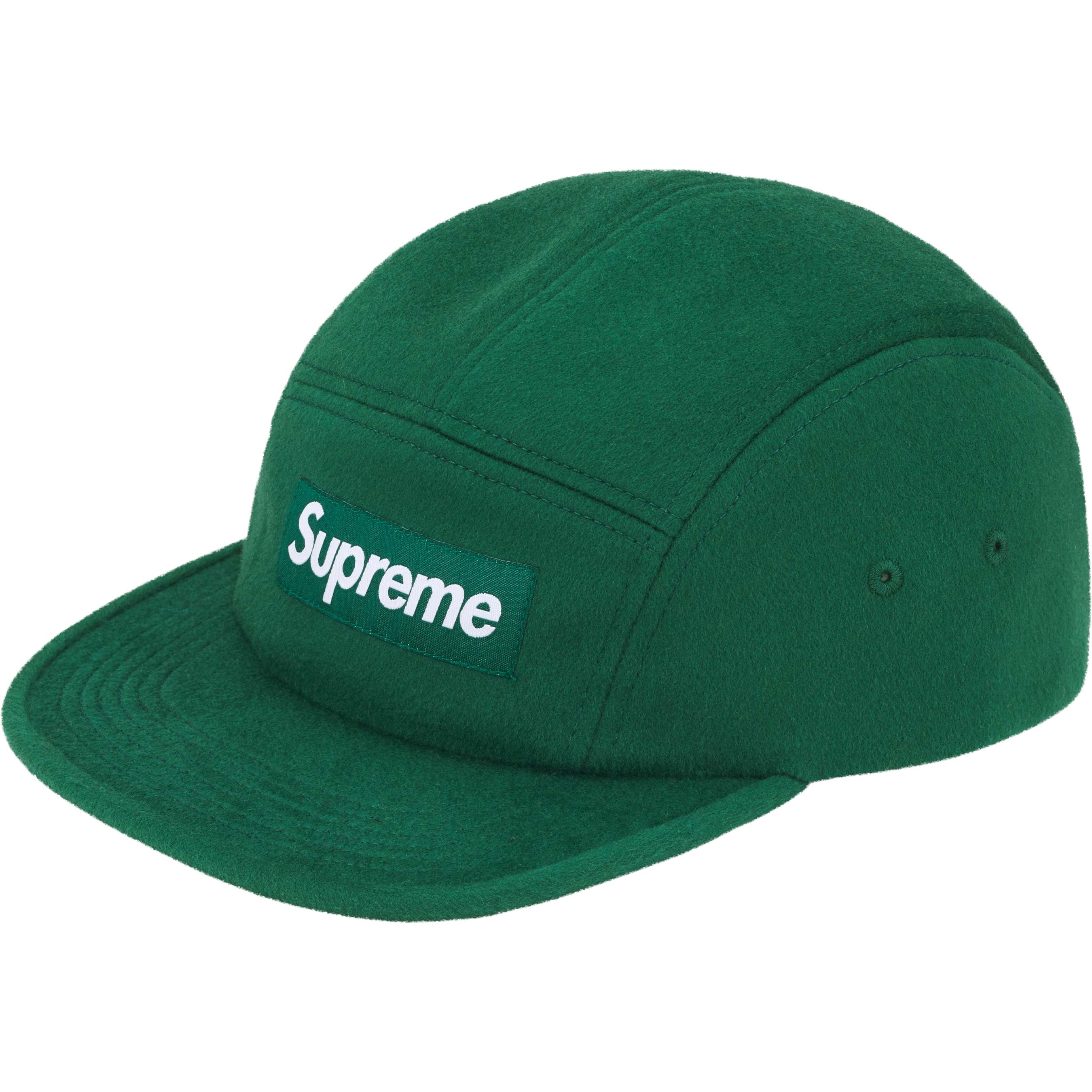 Supreme Wool Camp Cap (FW25) - Dark Green - $58