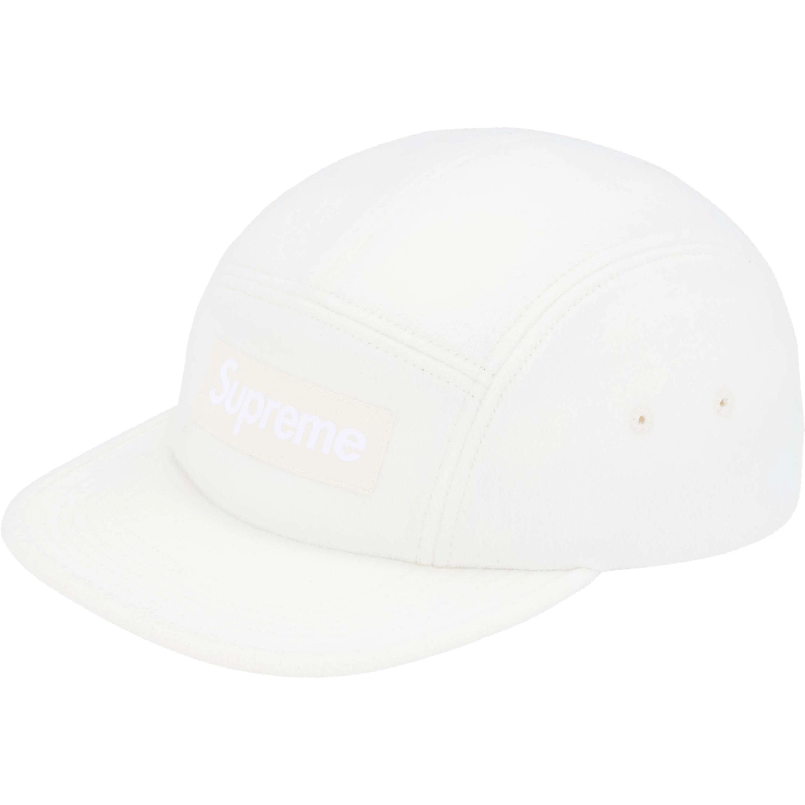 Supreme Wool Camp Cap (FW25) - White - $58