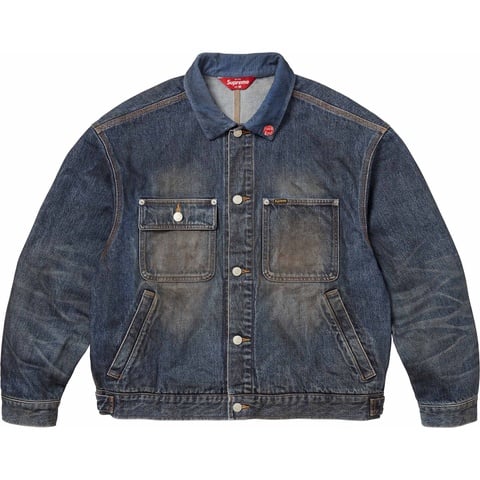 Distressed Selvedge Trucker Jacket - Supreme