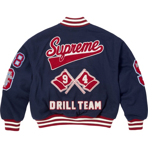 Supreme Drill Team Varsity Jacket - Navy