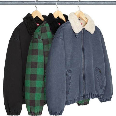 Faux Shearling Lined Bomber Jacket - Supreme