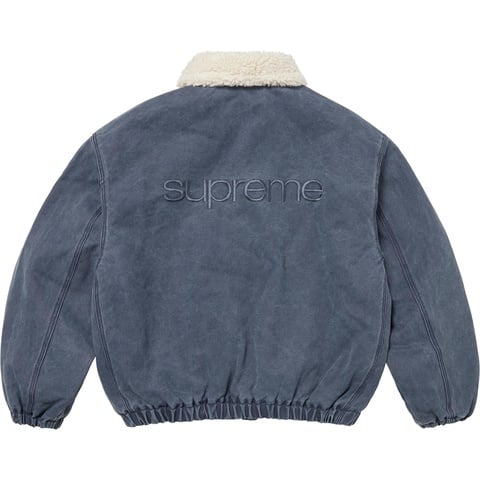 Supreme Cold Weather Bomber M ブラック Faux Shearling Lined Bomber Jacket - Supreme