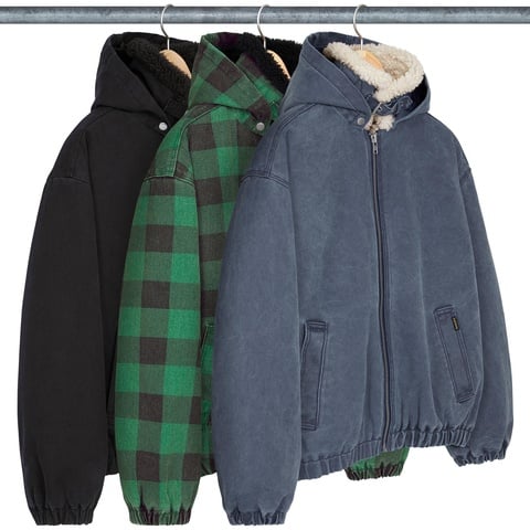 Faux Shearling Lined Bomber Jacket - Supreme