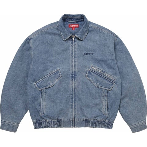 Supreme Hooded Utility Jacket - Denim