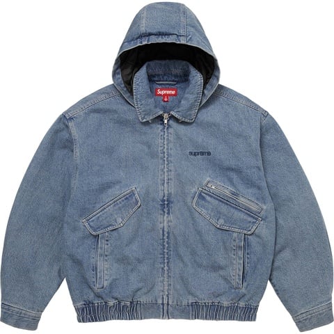 Supreme Hooded Utility Jacket - Denim