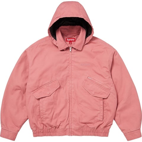 Supreme Hooded Utility Jacket - Pink