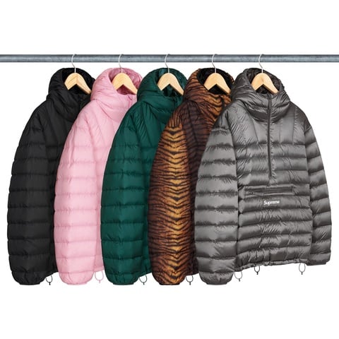 ジャケット・アウター supreme micro down half zip hooded L NEW Supreme Micro Down Half Zip Hooded Pullover Jacket Dark Orange