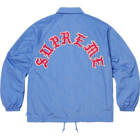 Supreme Old English Arc Coaches Jacket - Light Blue