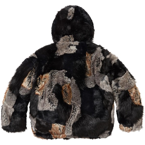 Patchwork WINDSTOPPER® Hooded Faux Fur Jacket - Supreme