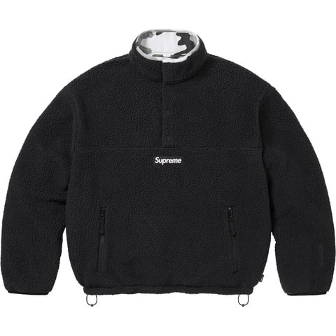 Supreme Polartec® Shearling Reversible Pullover - Black