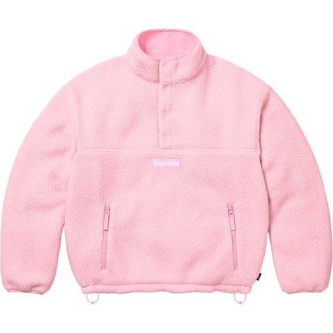 Supreme Polartec® Shearling Reversible Pullover - Pink