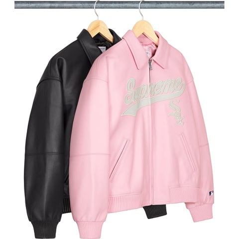 Supreme®/Chicago White Sox™ Leather Varsity Jacket - Supreme