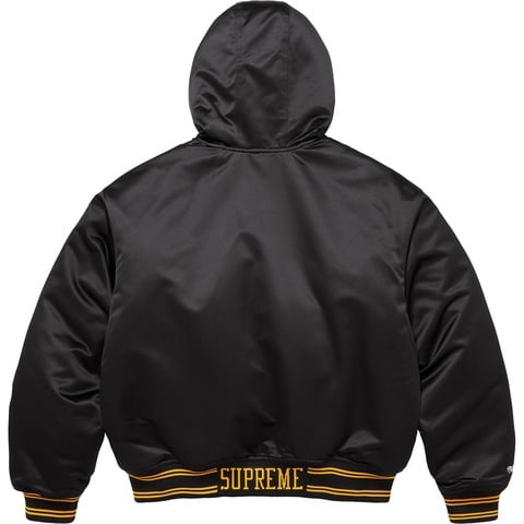 Supreme®/Mitchell & Ness® Lined Hooded Satin Varsity Jacket - Supreme