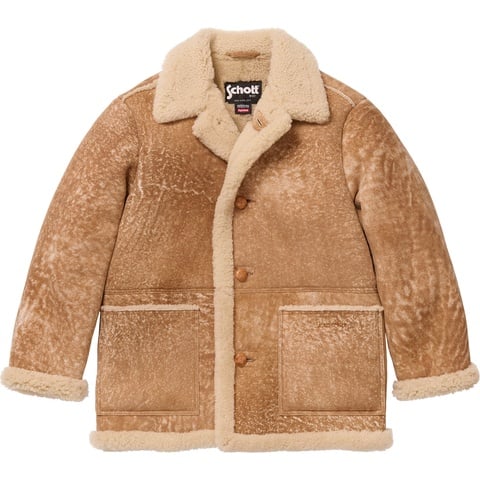 Supreme®/Schott® Shearling Coat - fall/winter 2025 - Supreme