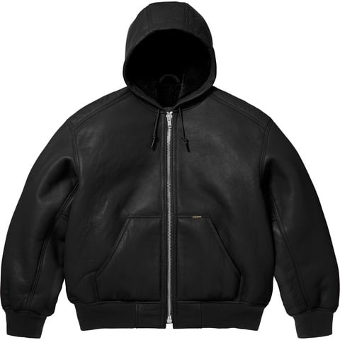 Supreme®/Schott® Shearling Hooded Work Jacket - Supreme