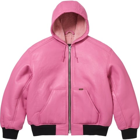 Supreme®/Schott® Shearling Hooded Work Jacket - Supreme