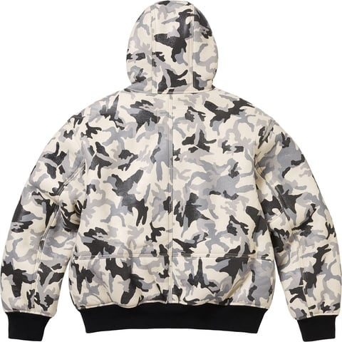 Supreme Supreme®/Schott® Shearling Hooded Work Jacket - Snow Camo