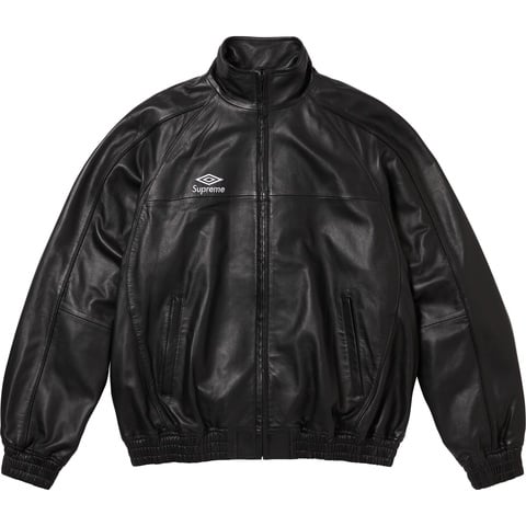 Supreme Supreme®/Umbro® Leather Track Jacket - Black