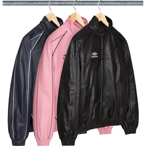 w*t様 Supreme ×Umbro 25AW Leather Track P Supreme Umbro Leather Track Jacket Pink Men's - FW25 - US