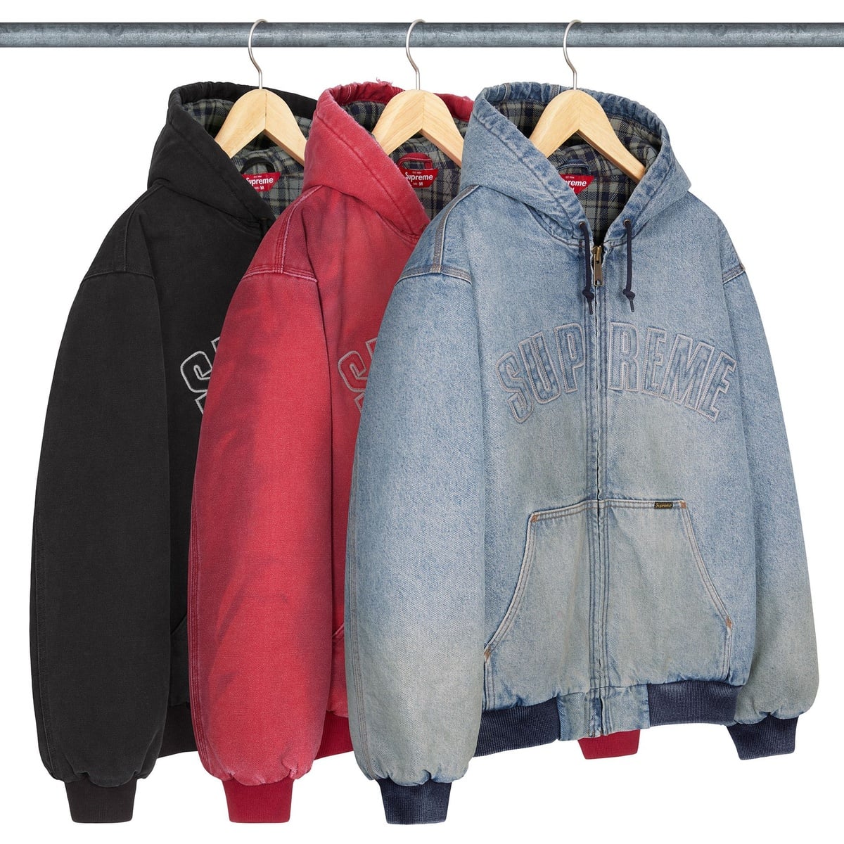 Reflective Arc Hooded Work Jacket - SupremeCommunity