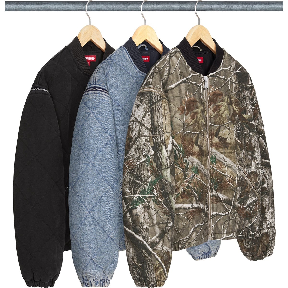 Zip-Off Sleeve Quilted Bomber Jacket - SupremeCommunity