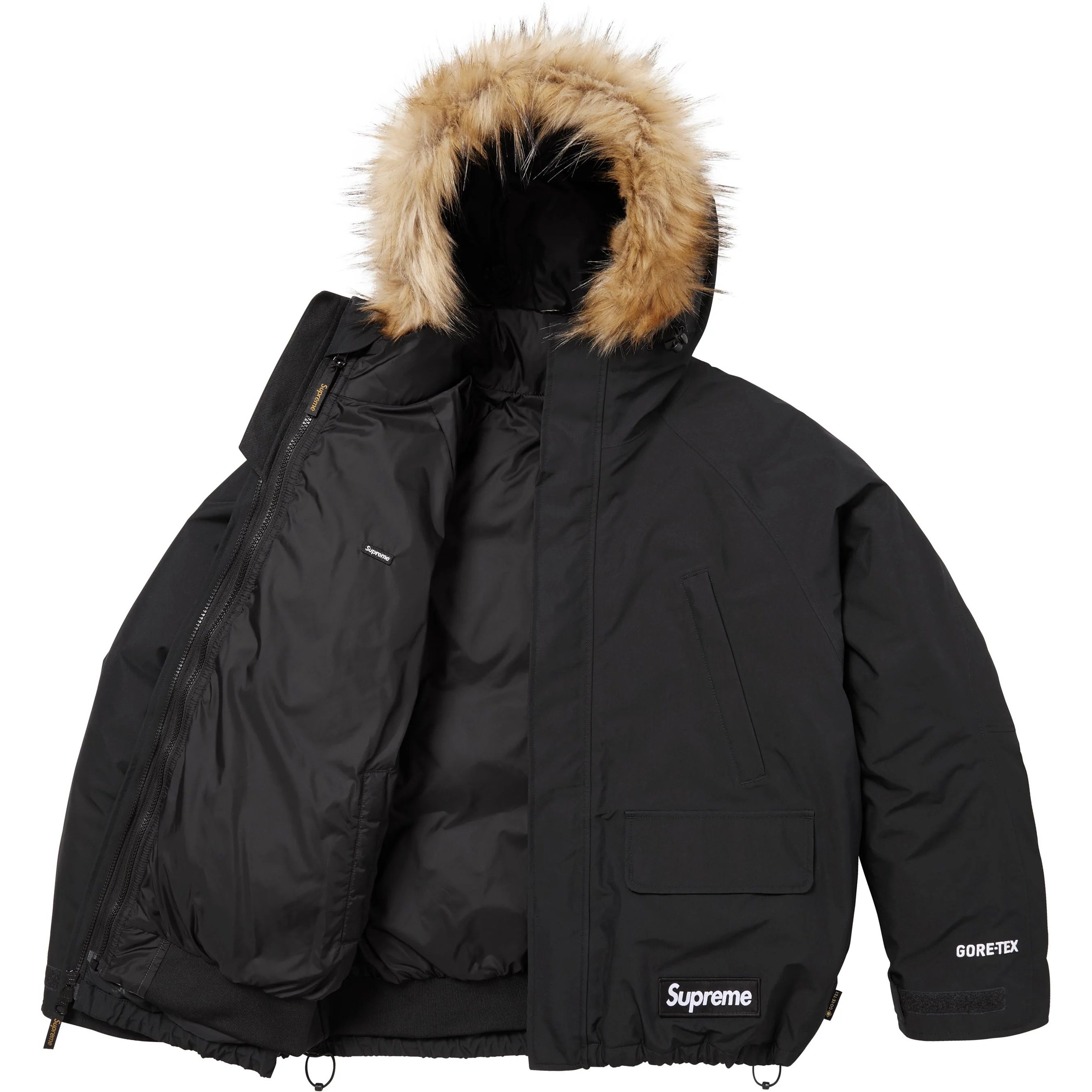 Supreme 2-in-1 GORE-TEX Parka + Reversible 700-Fill Down Liner Jacket (FW25) - Black - $598