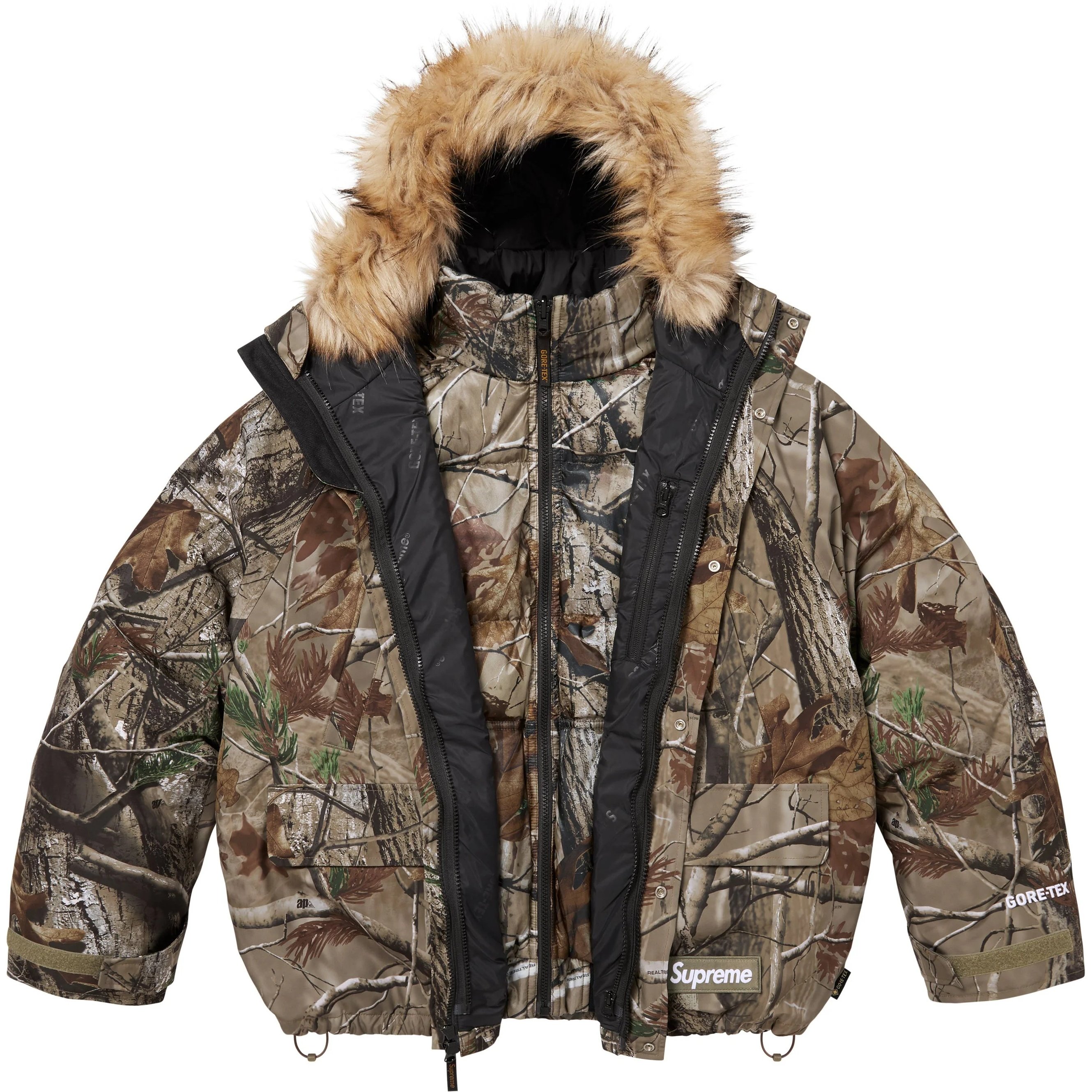 Supreme 2-in-1 GORE-TEX Parka + Reversible 700-Fill Down Liner Jacket (FW25) - Realtree® AP Camo - $598