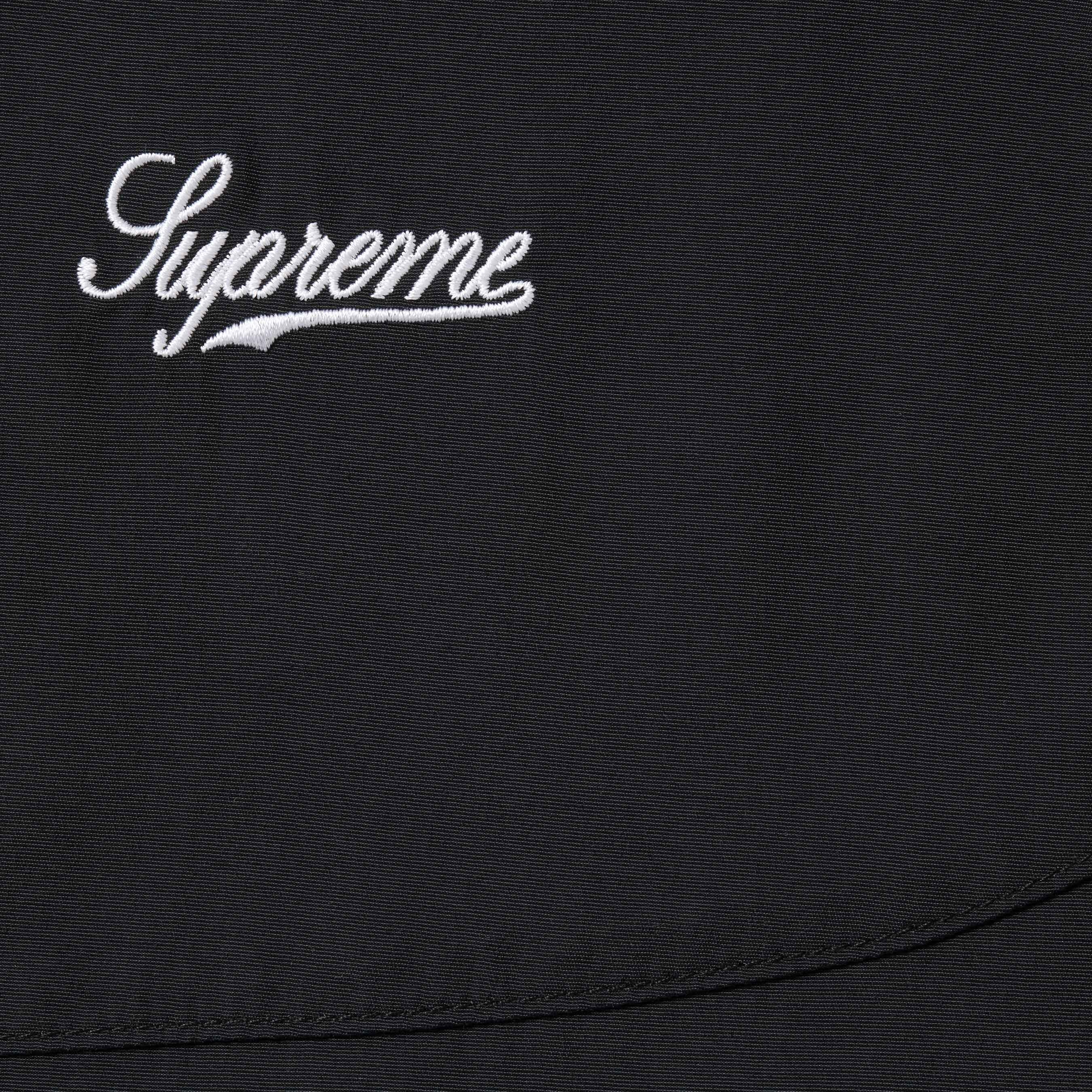 Supreme Contrast Piping Track Jacket (FW25) - Black - $168