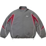 Supreme Contrast Piping Track Jacket (FW25) - Grey