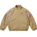 Supreme Contrast Piping Track Jacket (FW25) - Tan