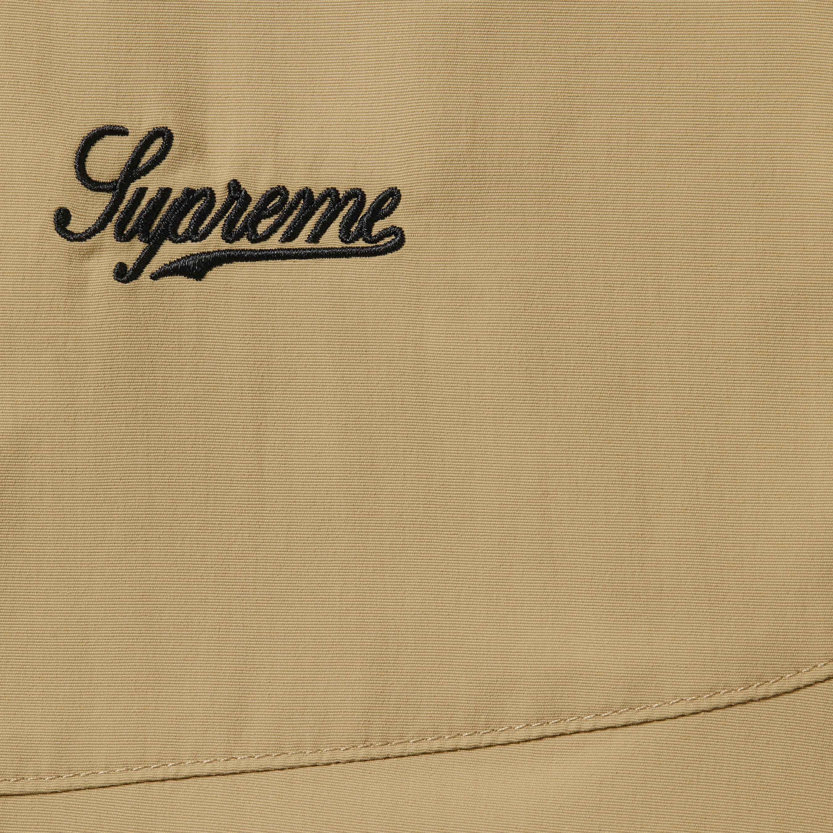 Supreme Contrast Piping Track Jacket (FW25) - Tan - $168