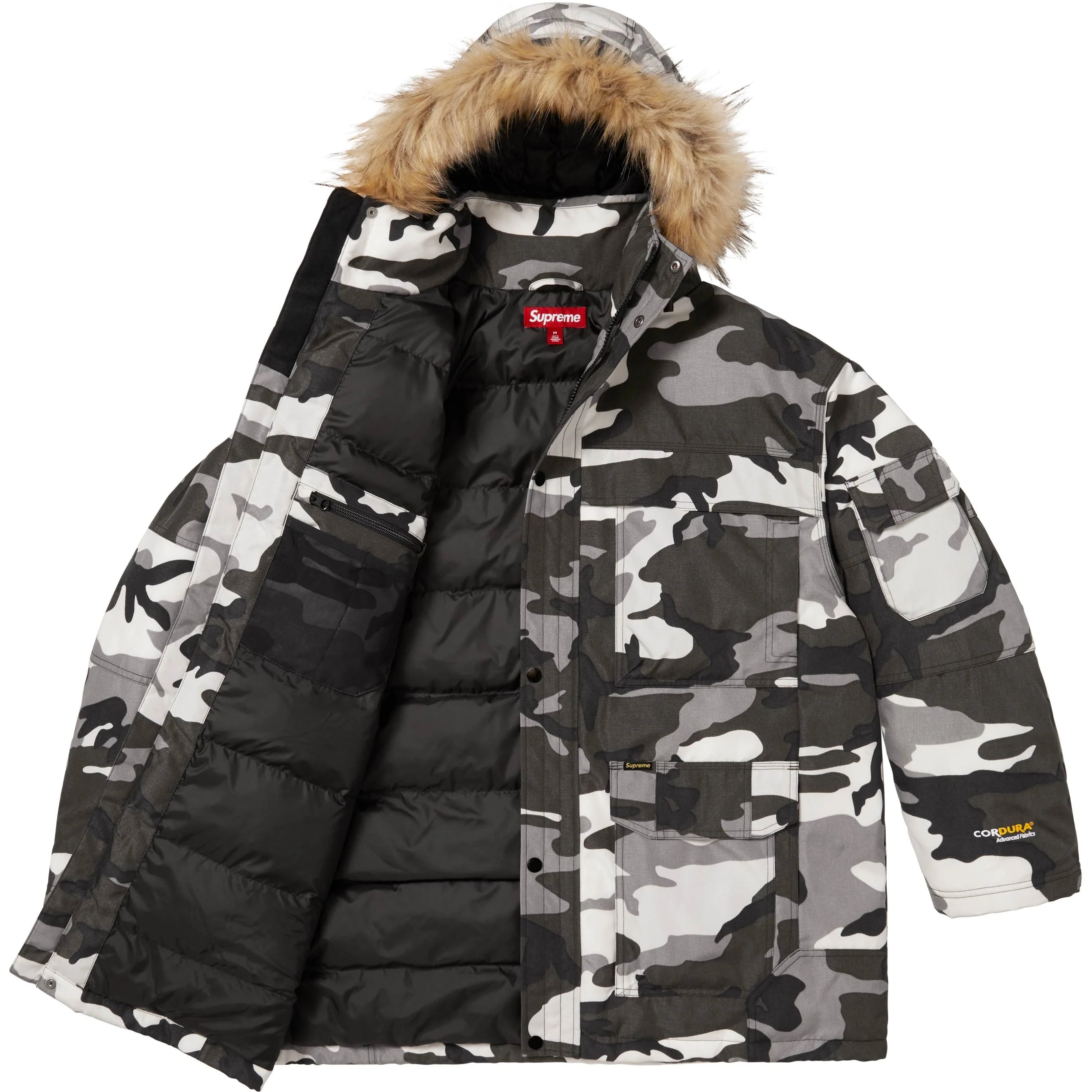 Supreme Cordura Snorkel Coat (FW25) - Snow Camo - $598