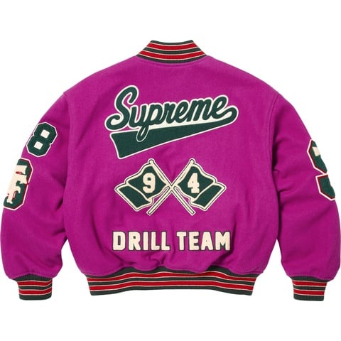 定価以下Supreme Drill Team Varsity Jacket Drill Team Varsity Jacket - fall/winter 2025 - Supreme