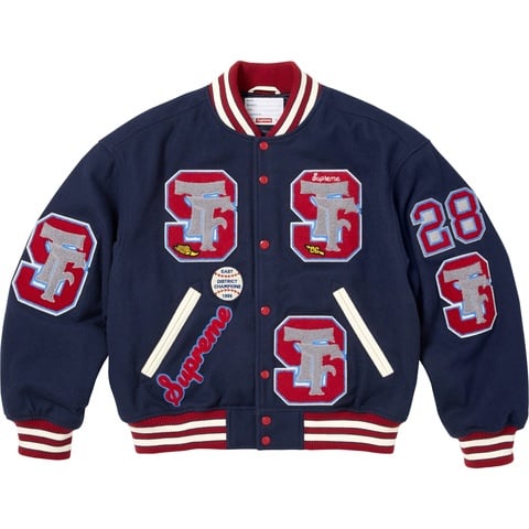 Supreme Drill Team Varsity Jacket - Navy