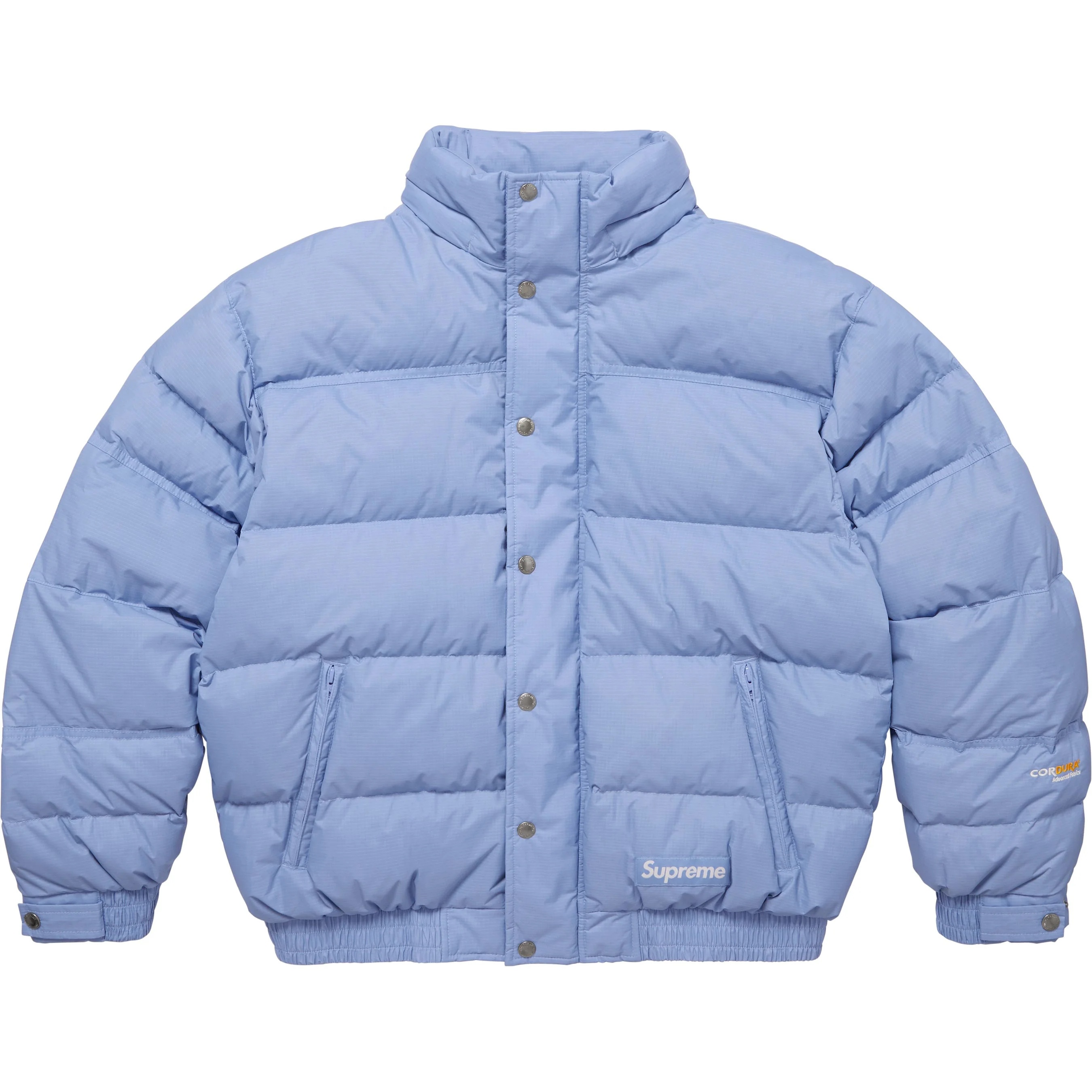 Supreme Facemask 700-Fill Down Puffer Jacket (FW25) - Light Blue - $398