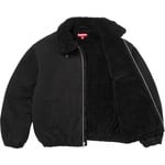 Supreme Faux Shearling Lined Bomber Jacket (FW25) - Black