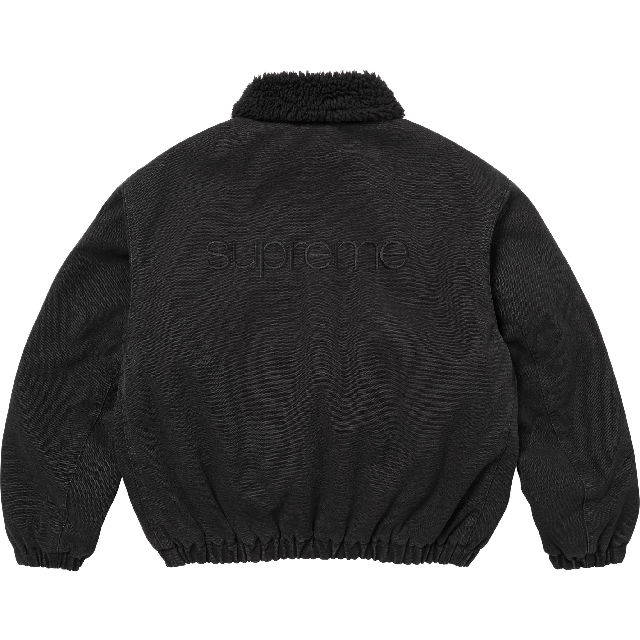 Supreme Faux Shearling Lined Bomber Jacket (FW25) - $268