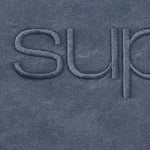 Supreme Faux Shearling Lined Bomber Jacket (FW25) - Navy