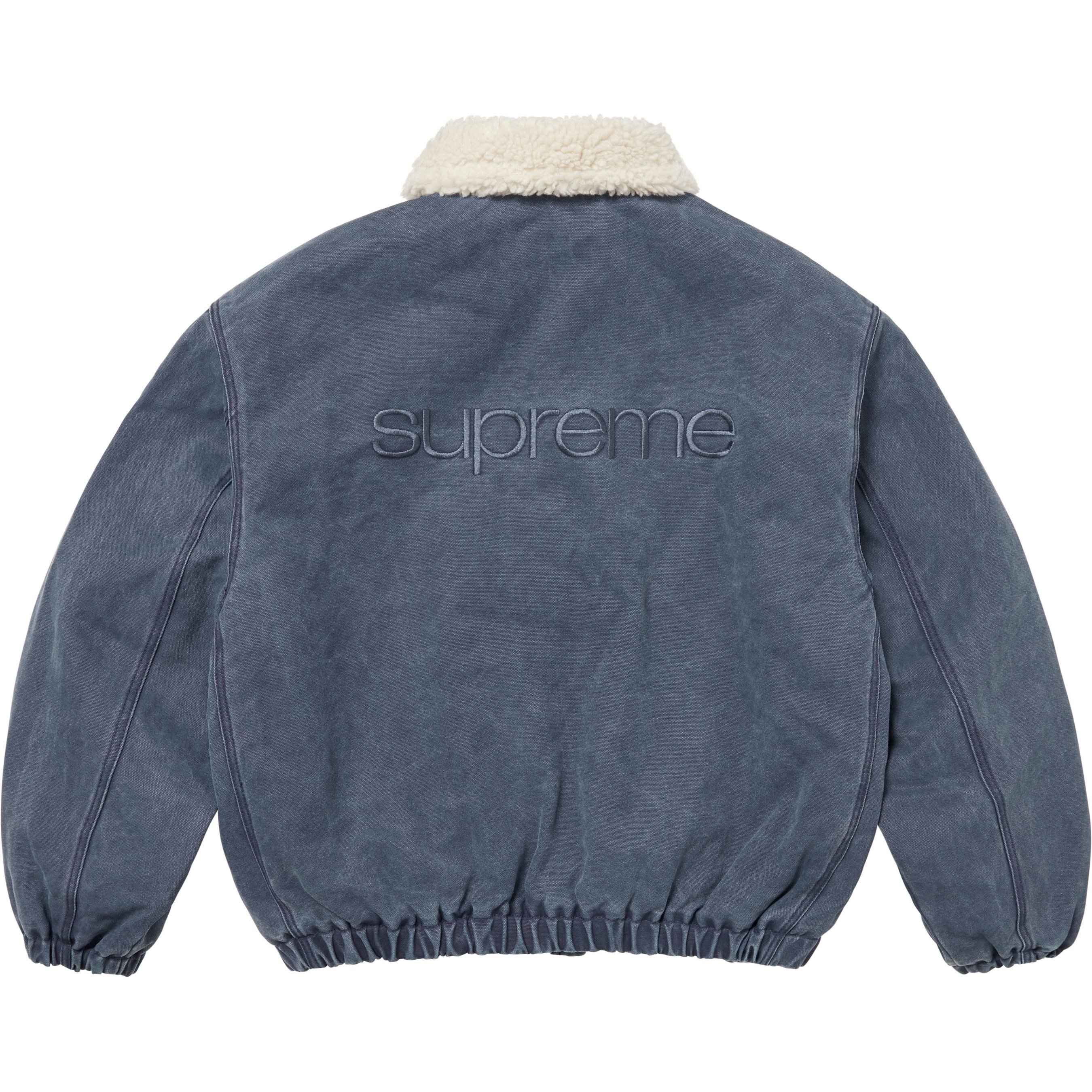 Supreme Faux Shearling Lined Bomber Jacket (FW25) - $268
