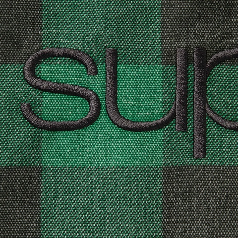 Supreme Faux Shearling Lined Bomber Jacket - Plaid