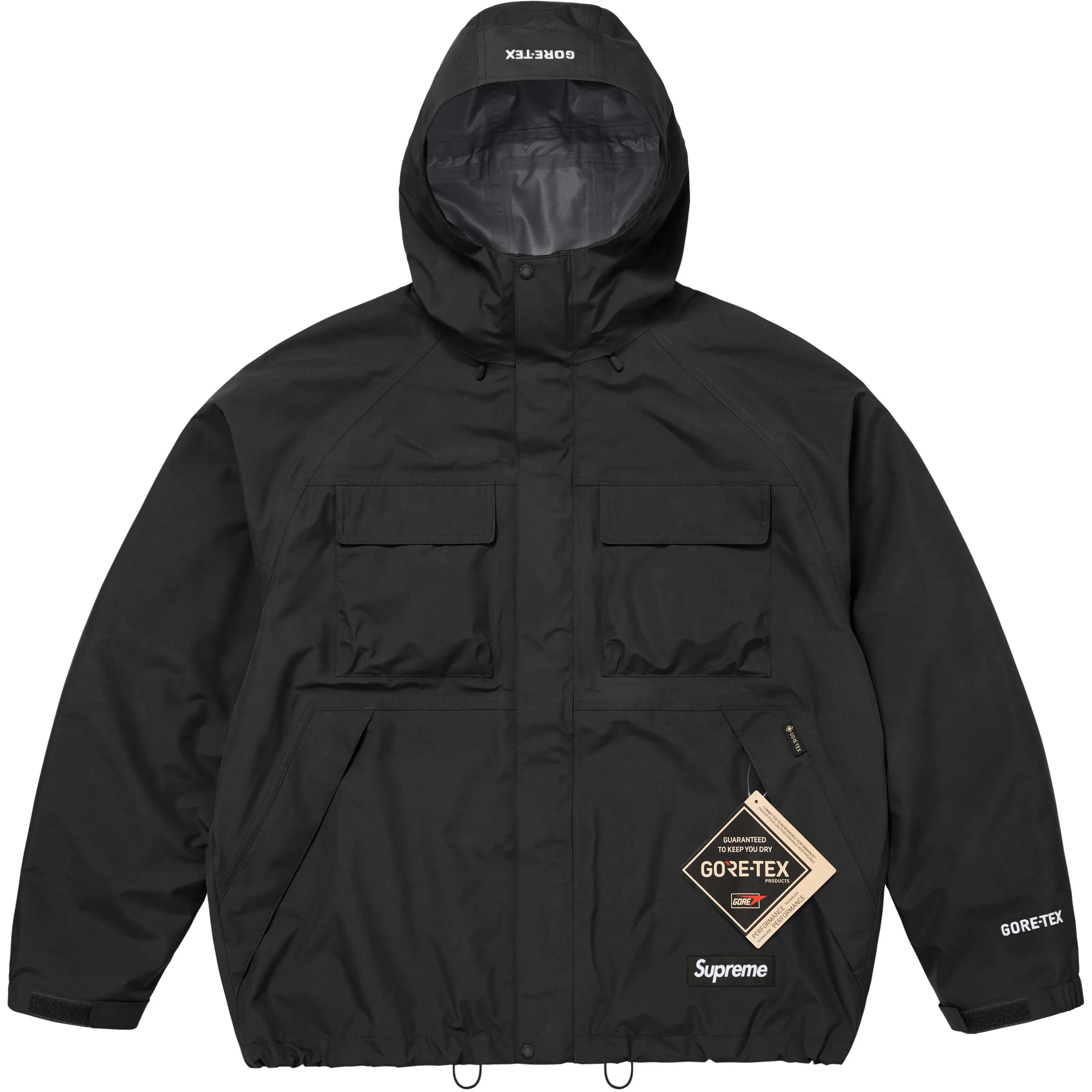 Supreme GORE-TEX Shell Jacket (FW25) - Black - $398