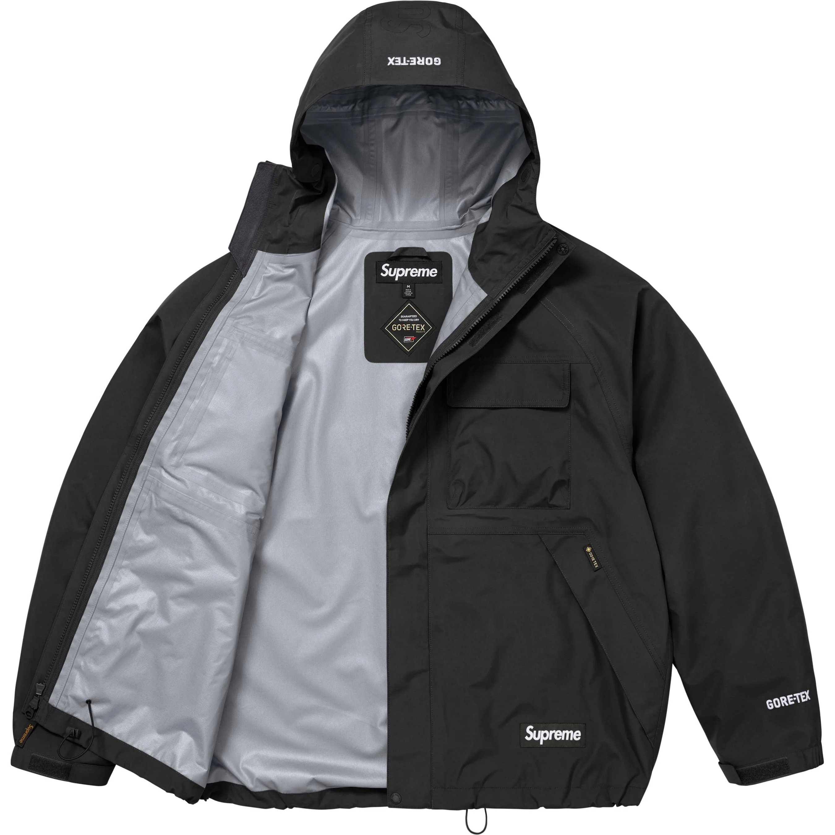 Supreme GORE-TEX Shell Jacket (FW25) - Black - $398
