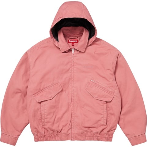 Supreme Hooded Utility Jacket - Pink