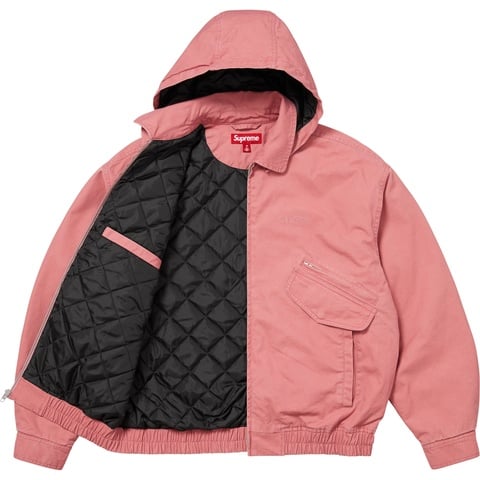 Supreme Hooded Utility Jacket - Pink