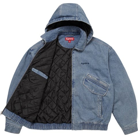 Supreme Hooded Utility Jacket - Denim