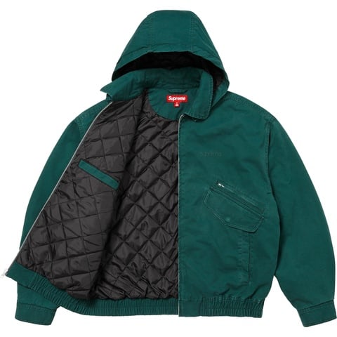 Supreme Hooded Utility Jacket - Dark Green