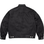 Supreme Jacquard Logos Denim Trucker Jacket (FW25) - Black