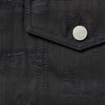 Supreme Jacquard Logos Denim Trucker Jacket (FW25) - Black